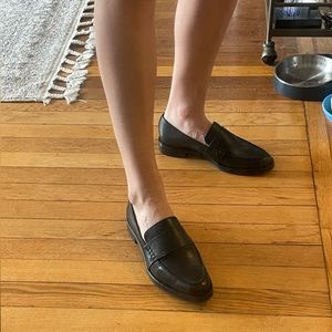 Gorgeous black leather Cos loafers size 40